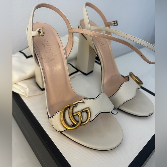 Gucci Marmont White Heels - Picture 13 of 16